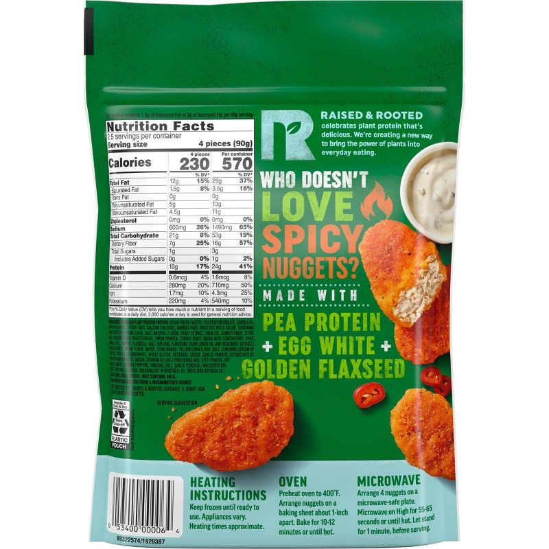 Raised & Rooted Alt-Protein Frozen Spicy Nuggets - 8oz