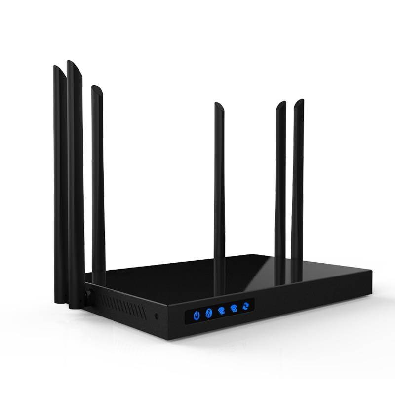 Band antenna LAN users dual 6*6dBi WIFI high 100+ 1WAN+4 Comfast 1750Mbps Router port power Enginering AC with Manage router