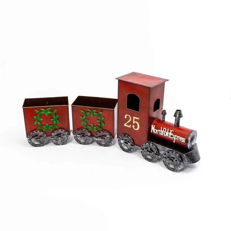 Gerson International 65.25-Inch Long North Pole Express Metal Train