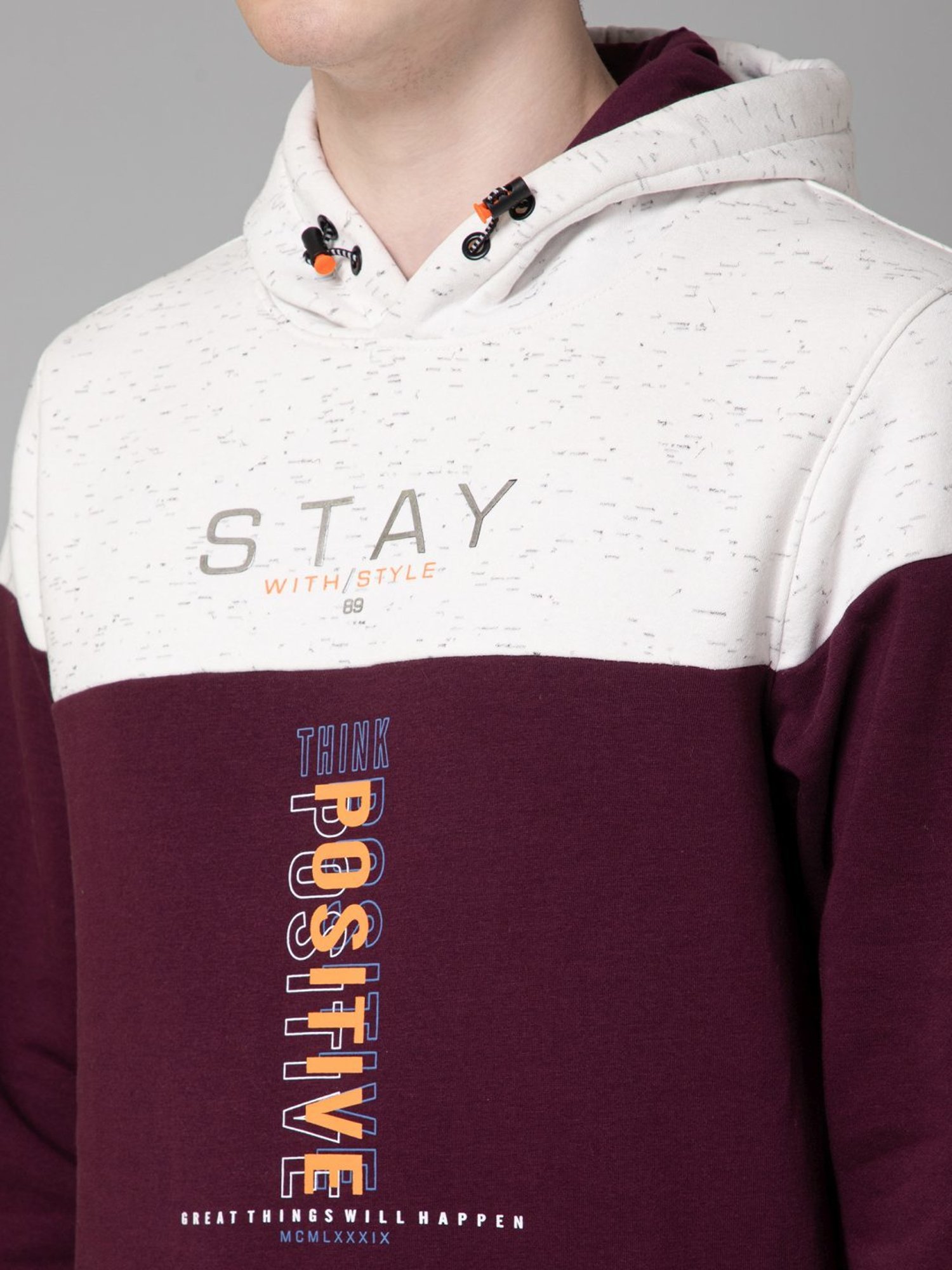 Spykar Red Slim Fit Sweatshirt