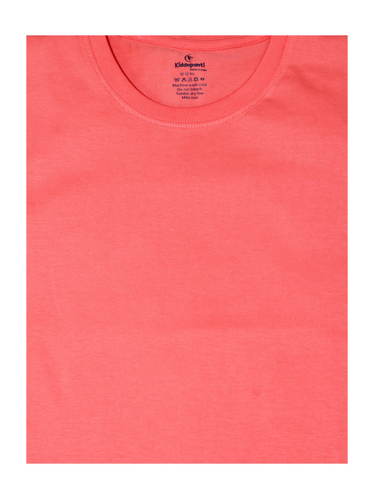 Kiddopanti Boys Coral Solid T-Shirt