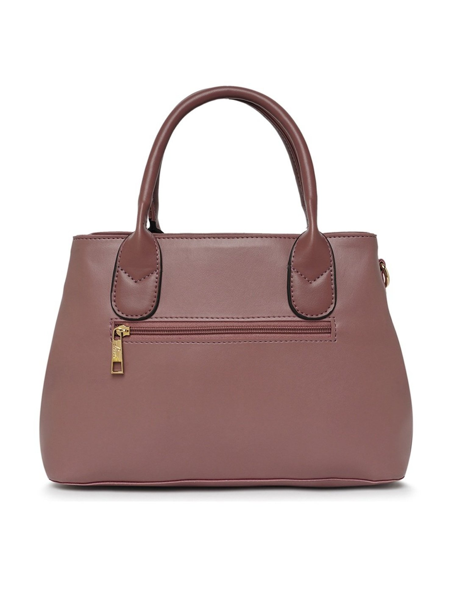 Lavie Wuru Pink Polyester Solid Handbag