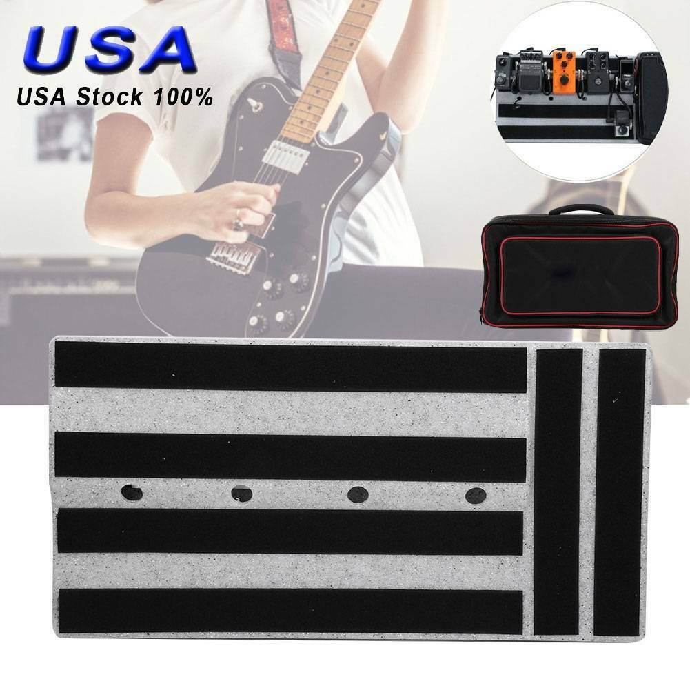 Portable Electric Guitar Effects Pedal Board with Carry Bag Pedalboard Case USA