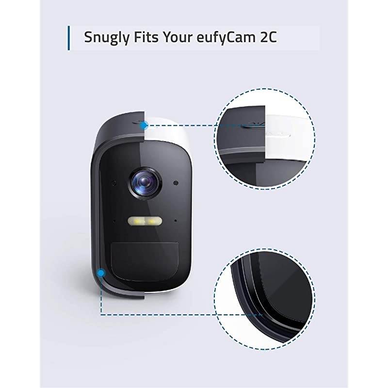 Security Cam 2C Skin (2-Pack), Protective Silicone Casing for Cam 2C & 2C Pro, Easy to Install, Protection Against UV Rays and Rain