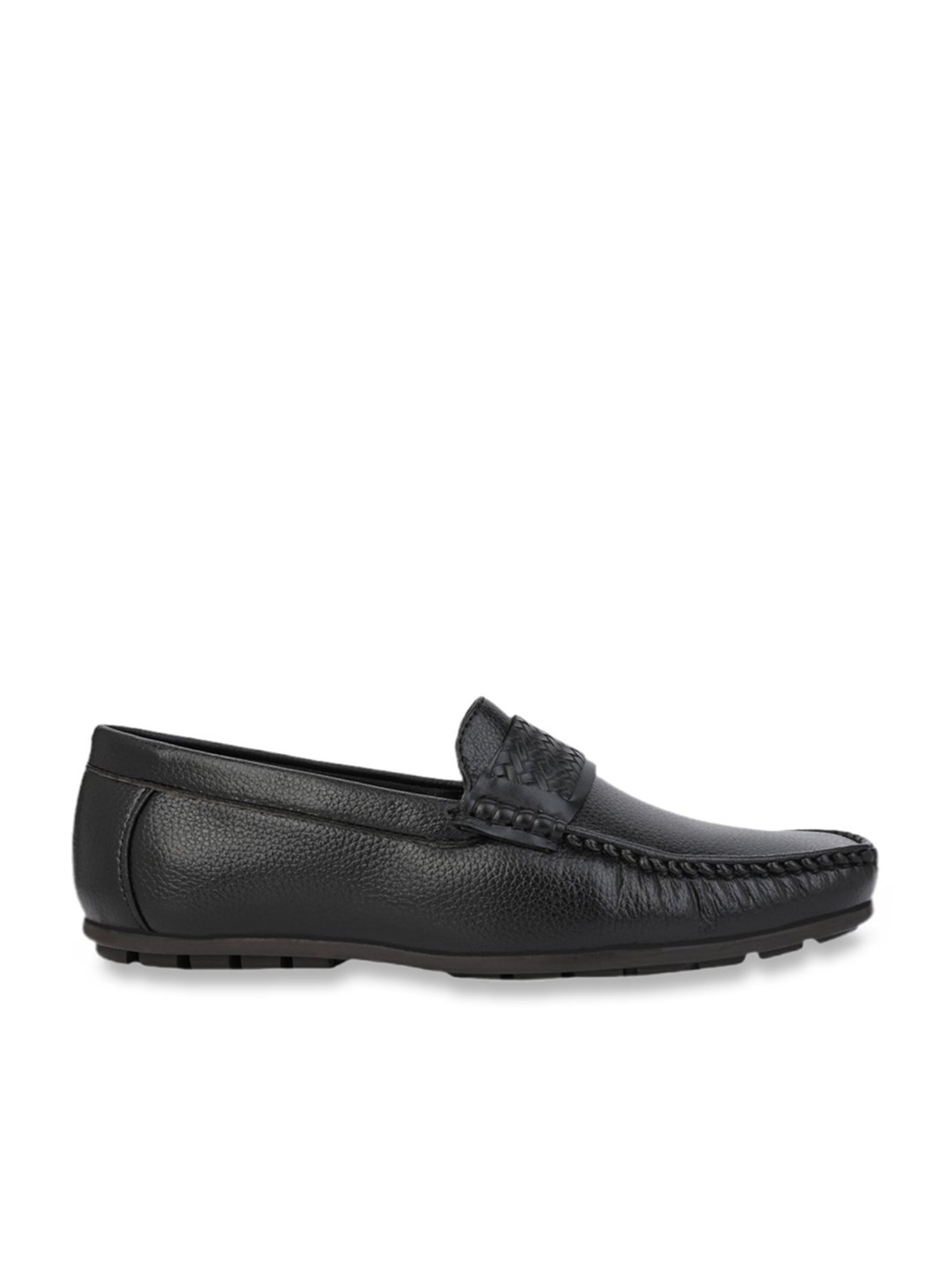 Alberto Torresi Men's Benny Broad Fit Black Casual Loafers