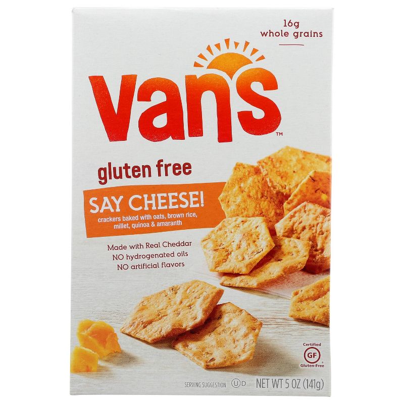 Van's Foods Say Cheese! Crispy Whole Grain Baked Crackers - 5oz