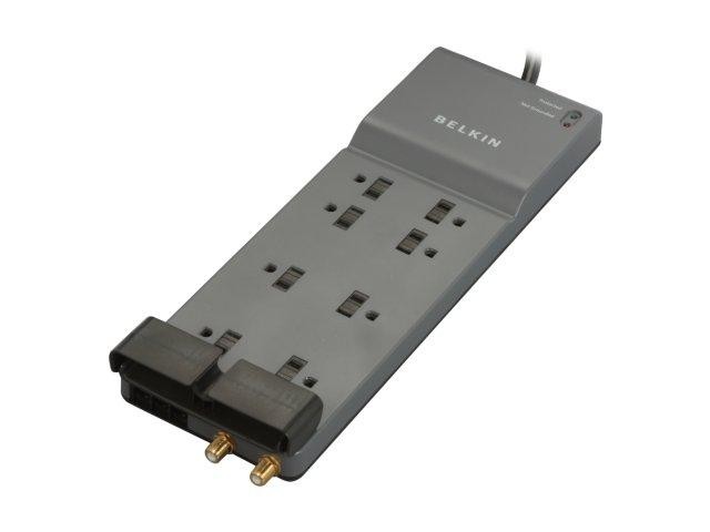 Uninex PS102 RF Remote Control Power Managed 6-Outlet Energy Controlled Surge Protector, Eliminates Standby Idle Electricity Usage, 6-Foot