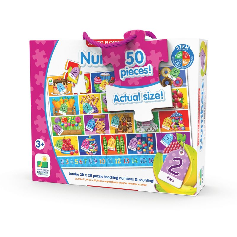 The Learning Journey Jumbo Floor Puzzles Numbers 50 pieces