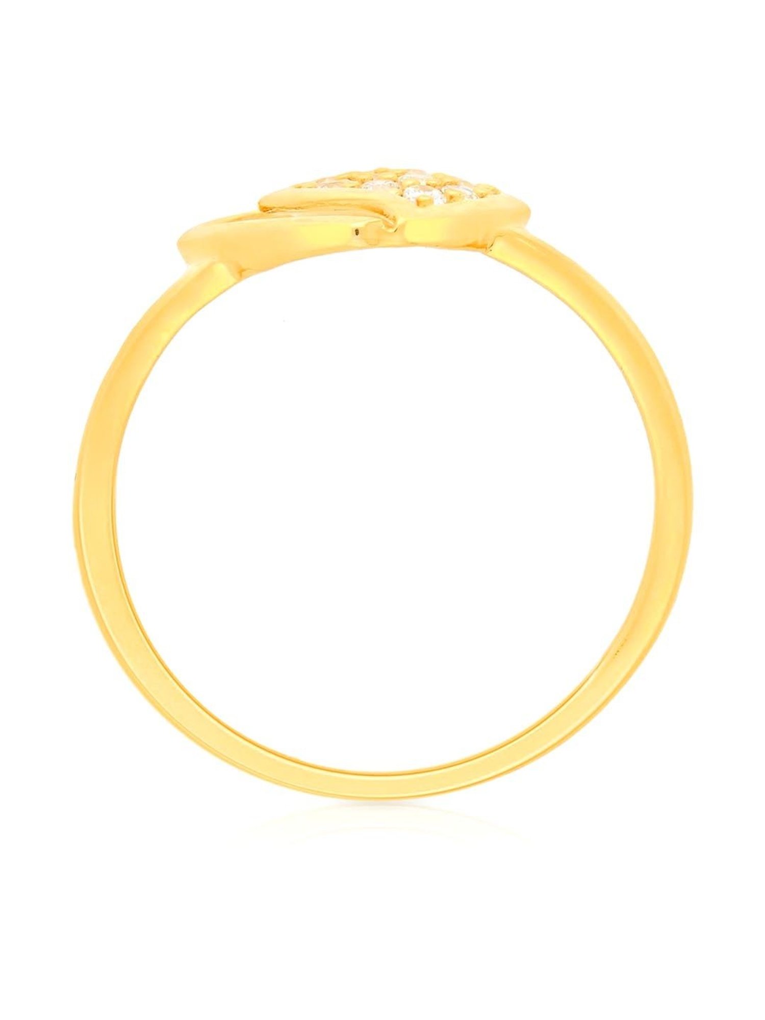 Malabar Gold and Diamonds 18k Gold Heart Ring for Women