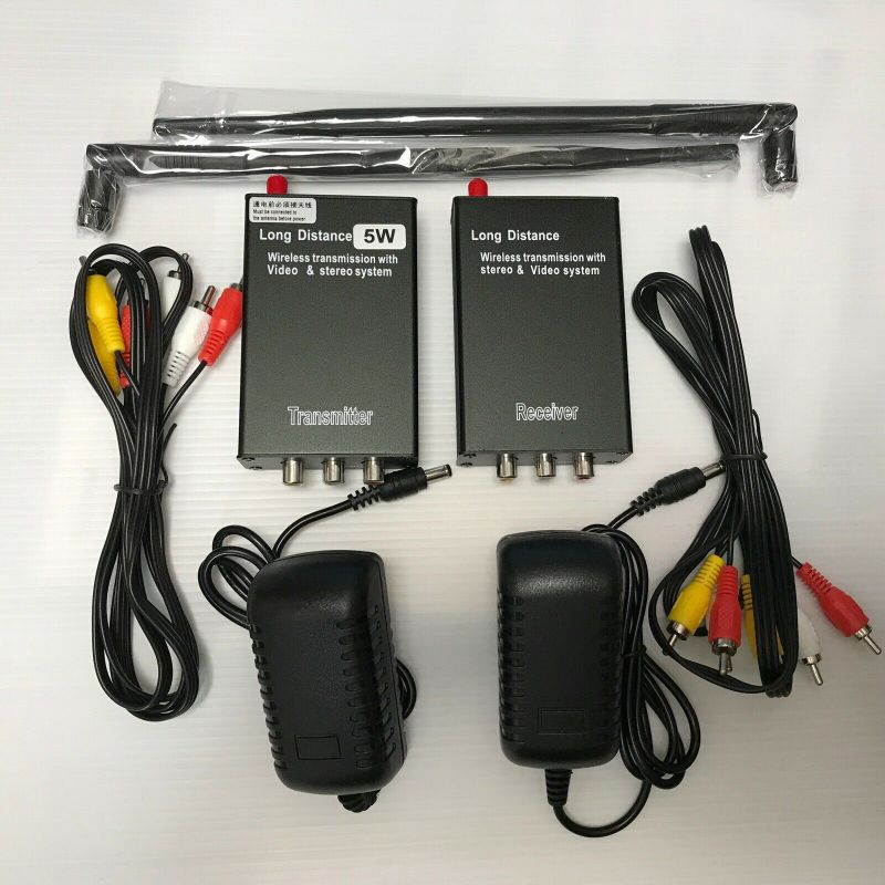 New Power Version Wireless Transmitter and Receiver ,Wireless HDMI Extender for TV Audio Video Support 6562FT(2KM) Transmission for Projector Monitor Home Use , 2.4G 5W 8CH Transmitter and Receiver