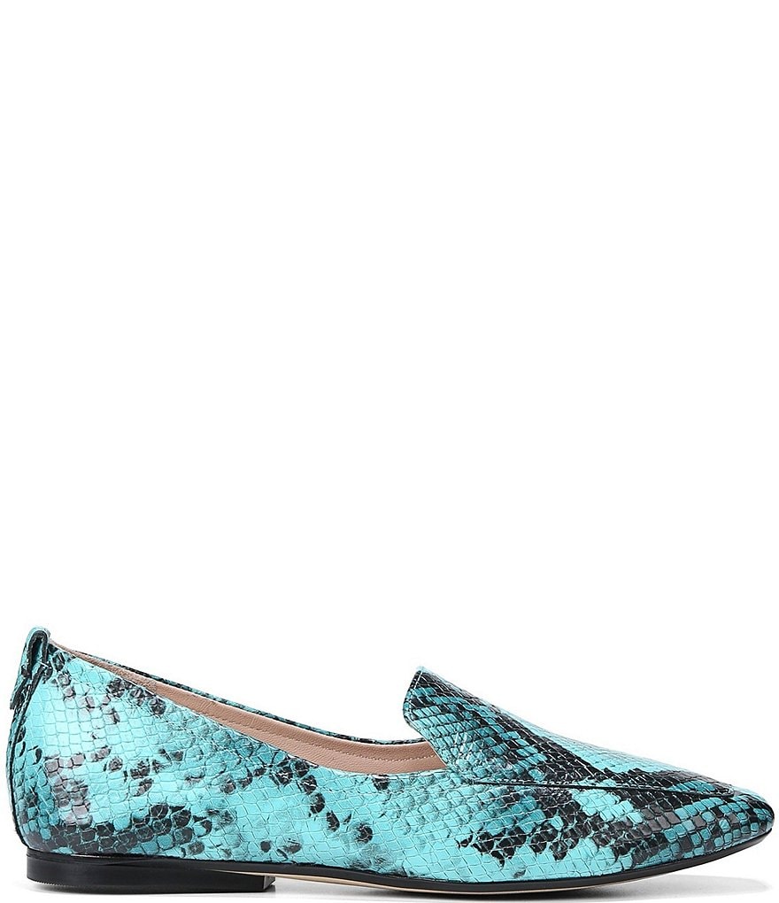 Trotters Harlow Lizard Patent Suede Leather Slip-Ons