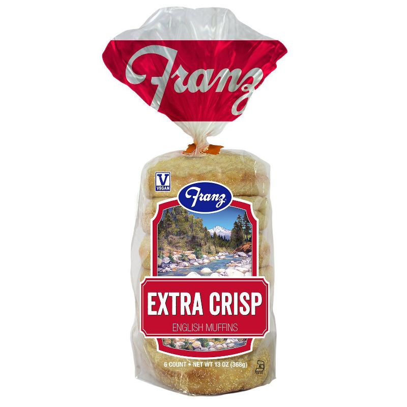 Franz Extra Crisp English Muffins - 13oz/6ct
