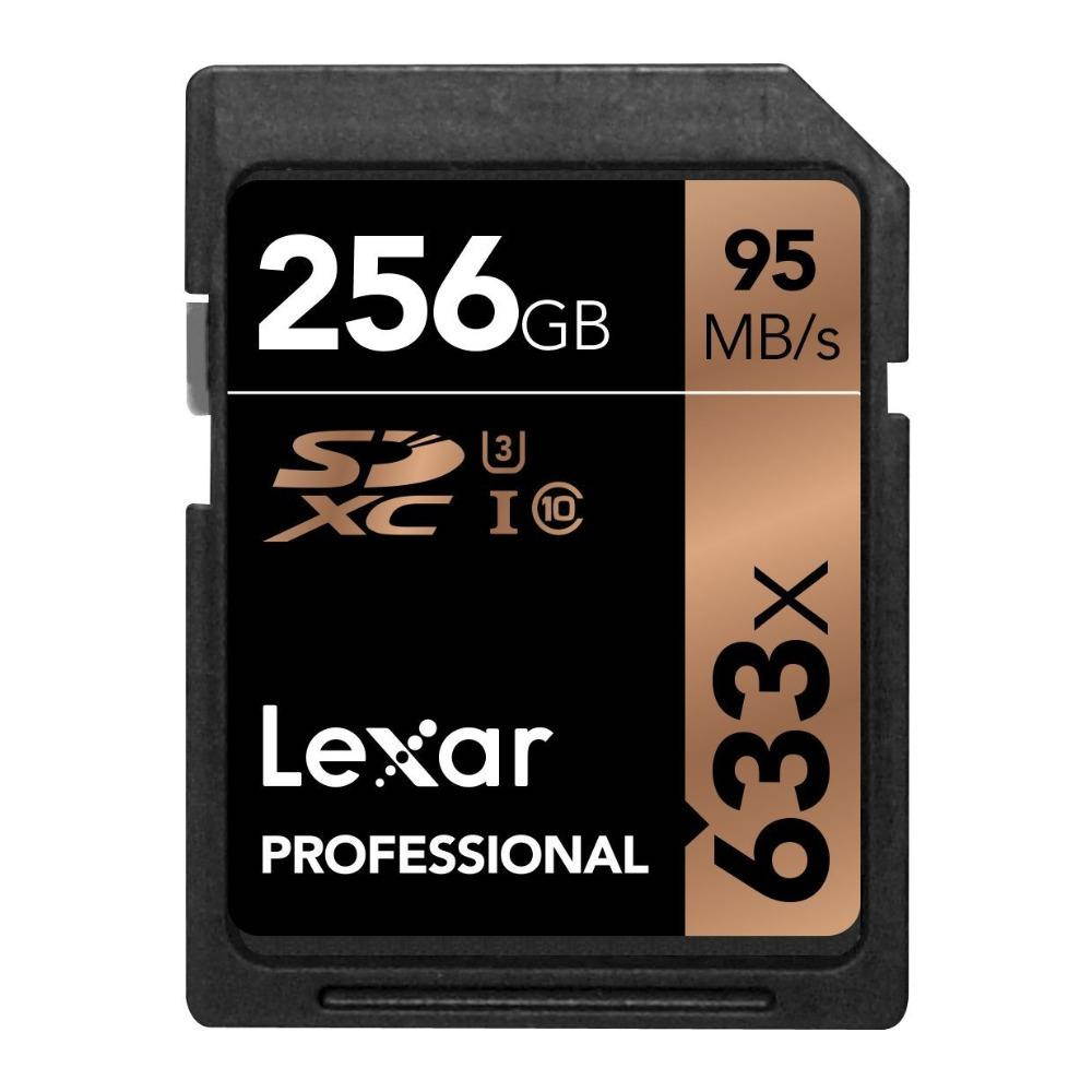 Lexar 256GB Professional 633x Class 10 UHS-I U3 SDXC Memory Card #LSD256CBNL633