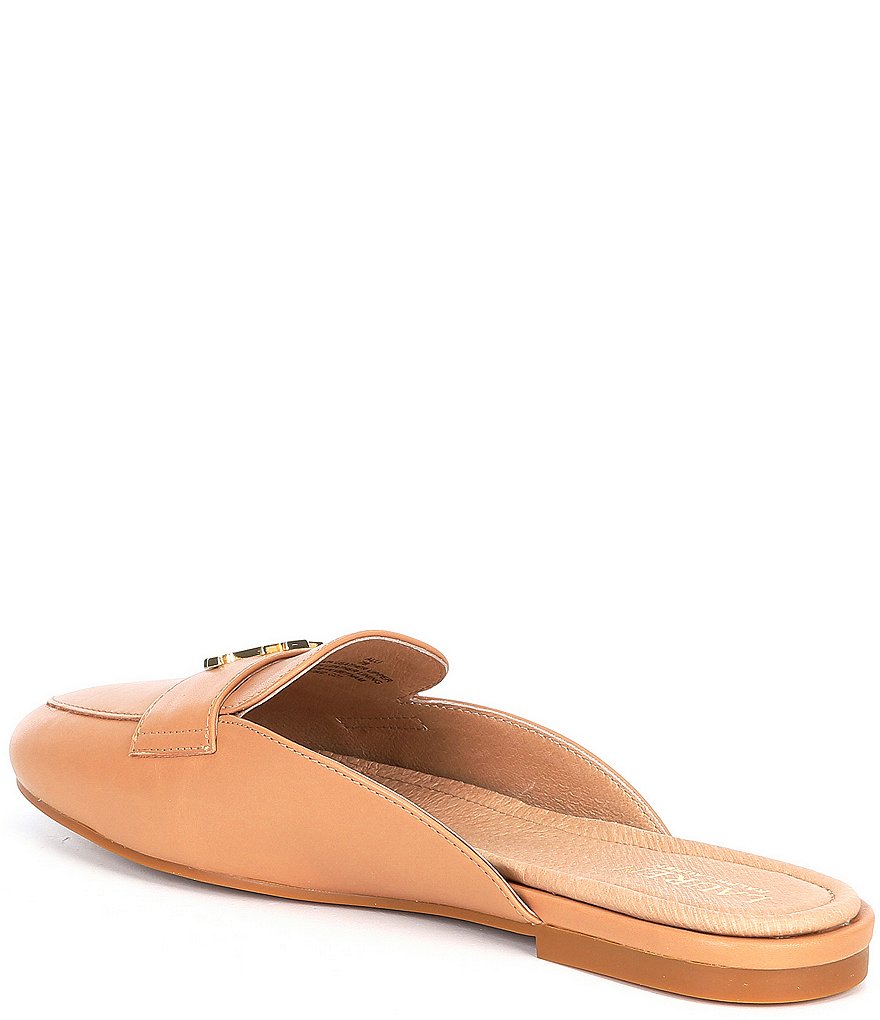 Lauren Ralph Lauren Alli Logo Detail Leather Mules