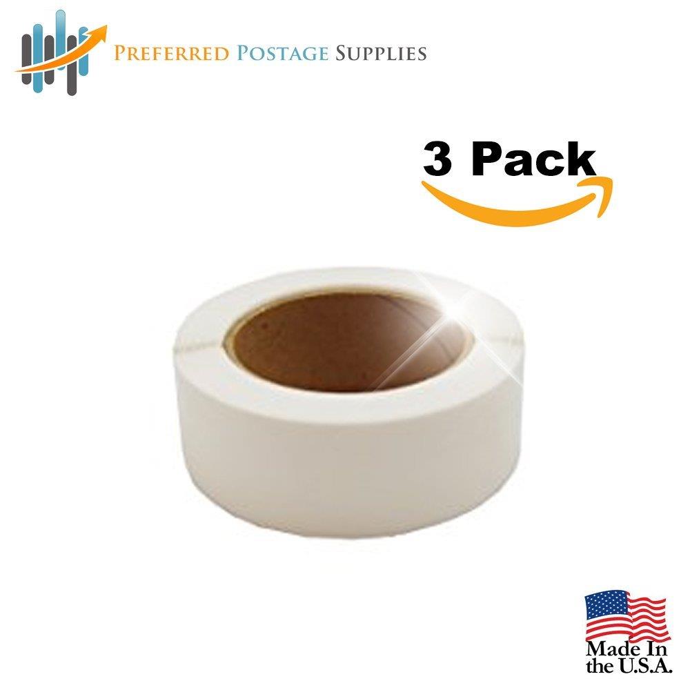 3,000 Super Gloss Package Seal Clear Round Stickers Clear Retail Package Seals 1.5" Round Circle Wafer Stickers Package Seal Quality 1,000 Per Roll (3 Rolls Per Box) Made In USA (3 Pack)