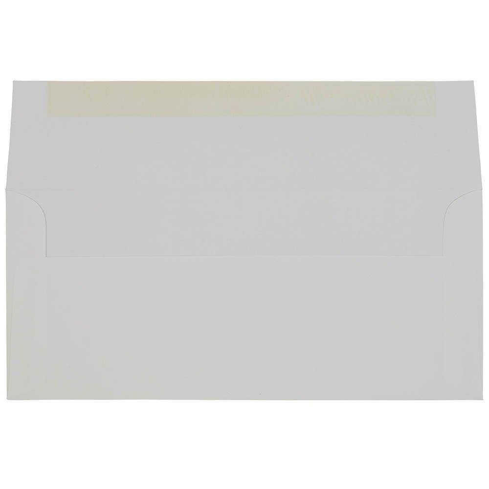 JAM PAPER #10 Business Strathmore Envelopes - 4 1/8 x 9 1/2 - Bright White Linen - 50/Pack