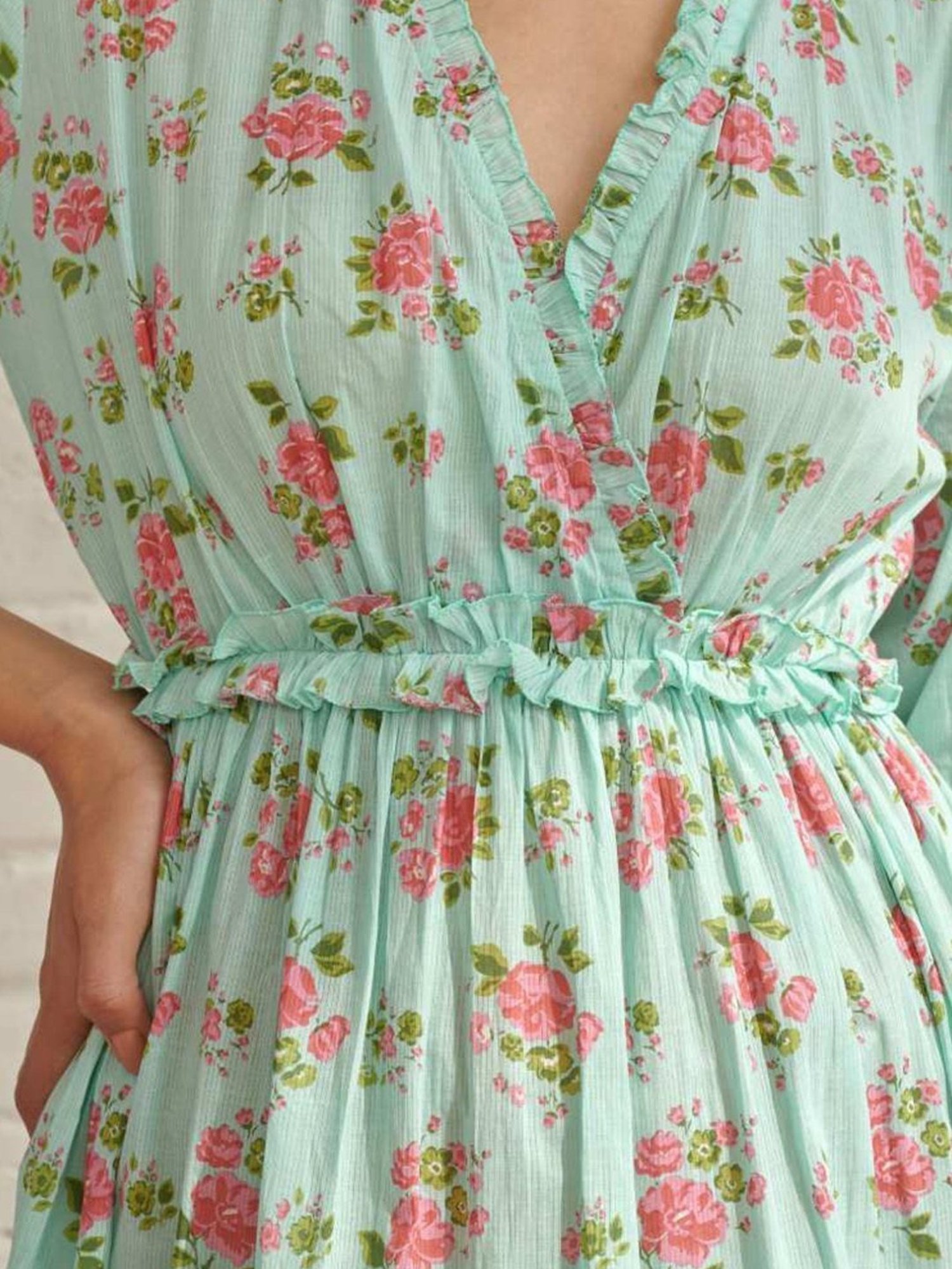 Prakriti Jaipur Blue Dahlia Long Dress