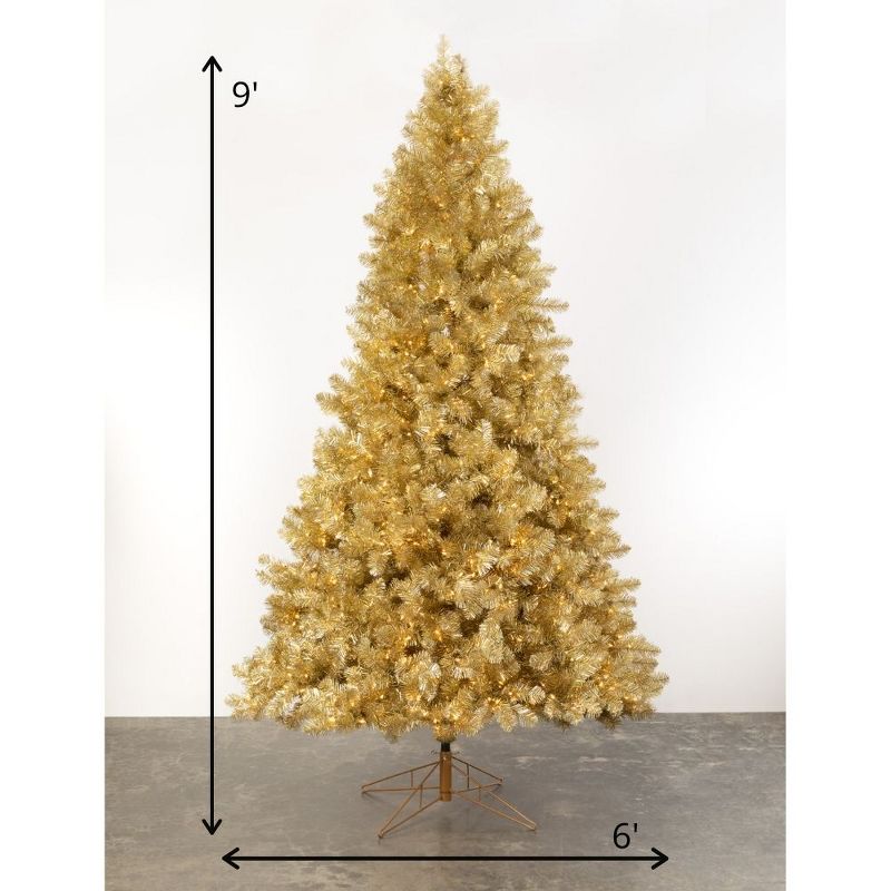 Home Heritage Snowdrift Spruce 6.5 Foot Flocked Christmas Tree with White Lights