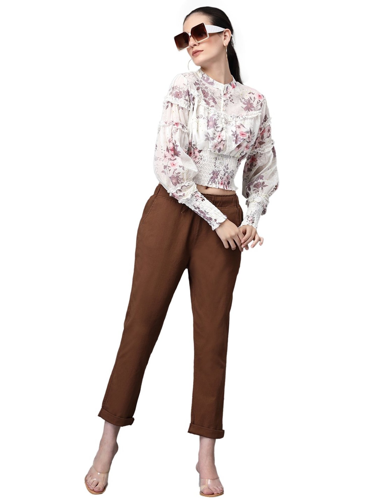 KENDALL + KYLIE Black Mid Rise Bootcut Pants