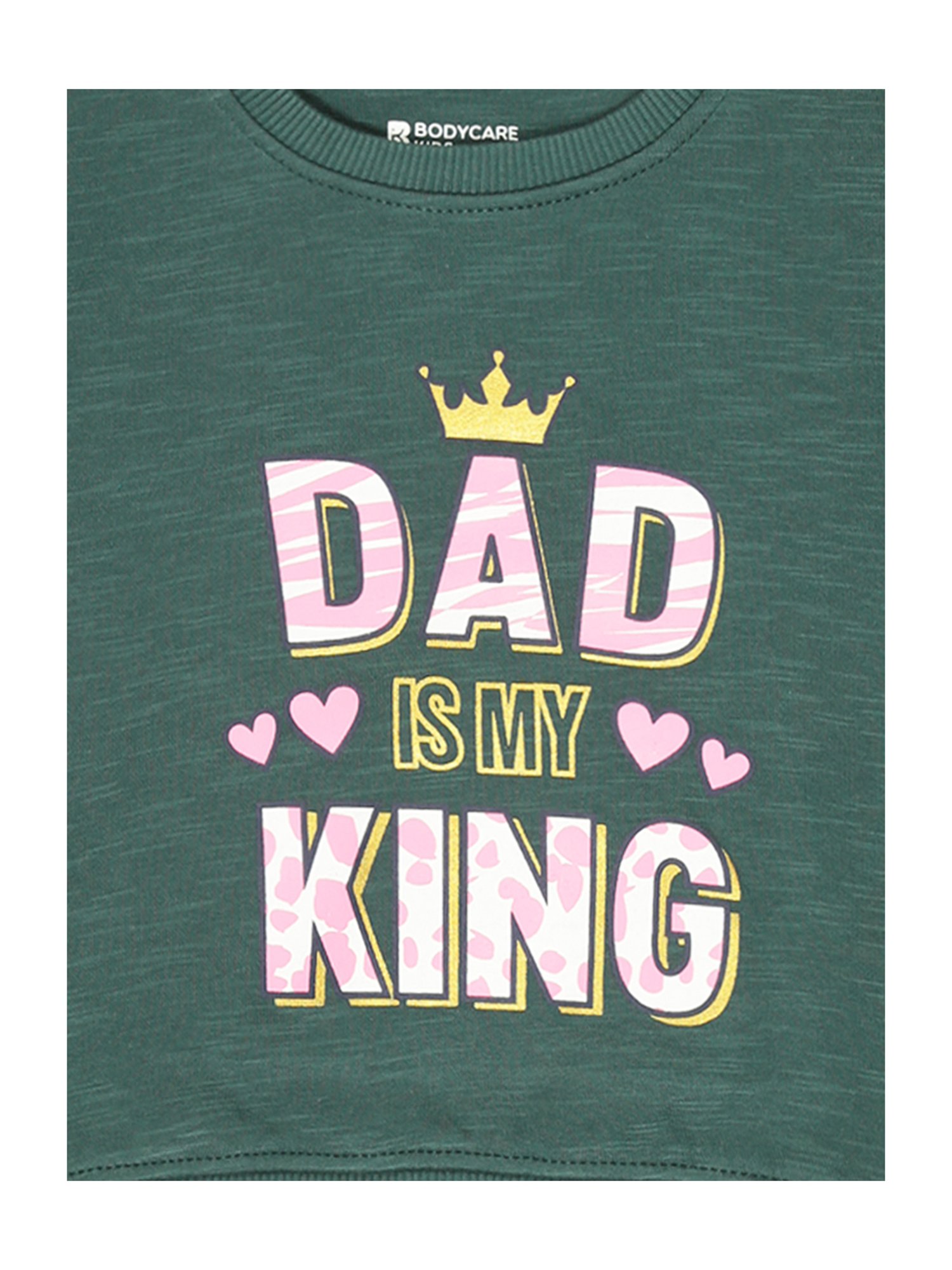 Bodycare Kids Green Printed Full Sleeves Sweatshirt