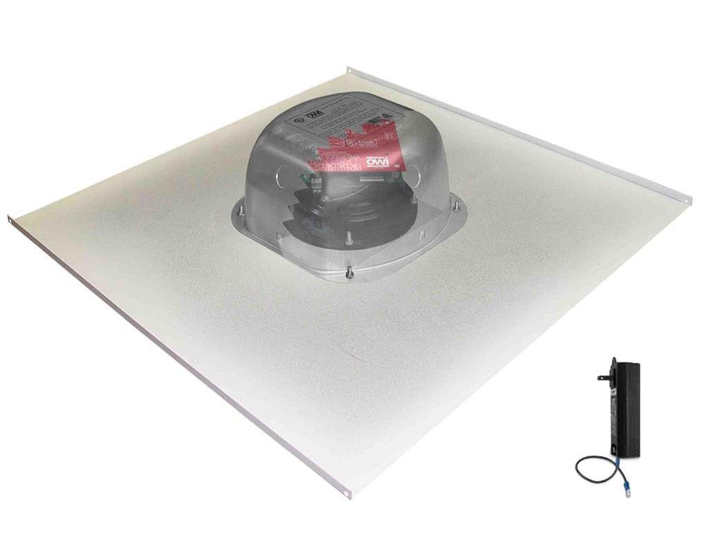 Two Source, Amplified, 6.5", Drop Ceiling Speakers with Bluetooth on a 2X2 Tile - One Speaker Package