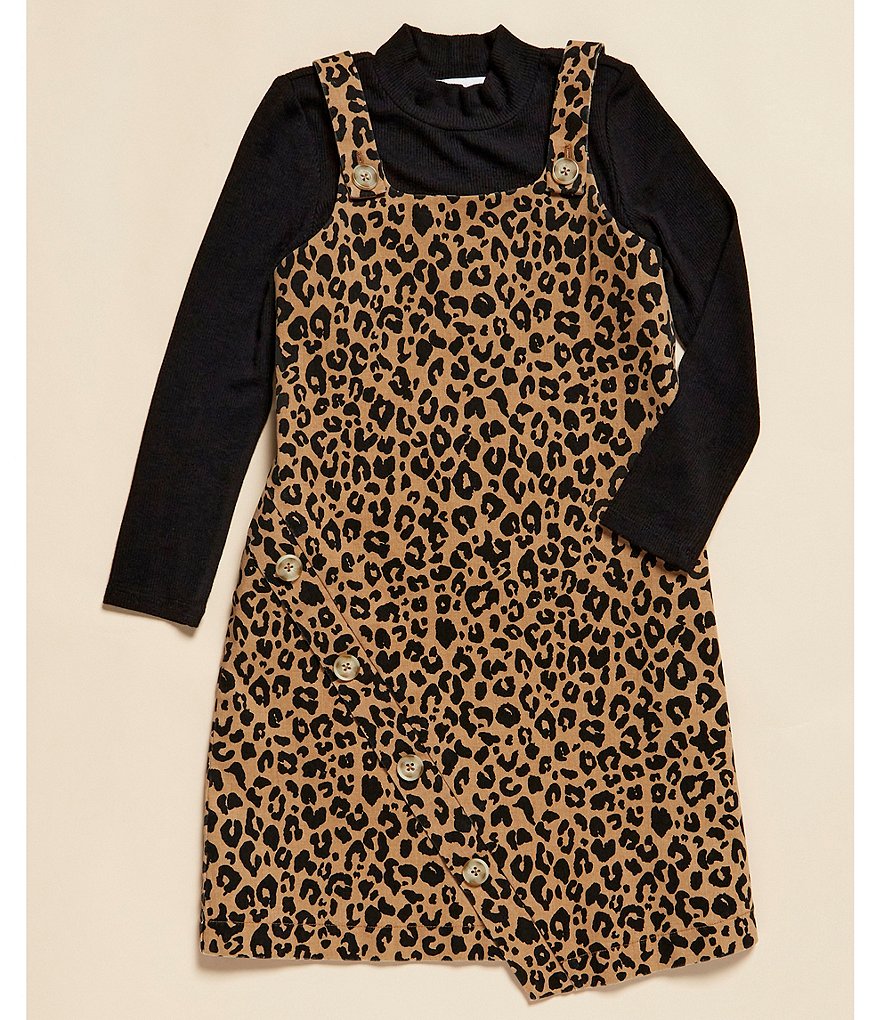 GB Girls Little Girls 2T-6X Leopard Jumper