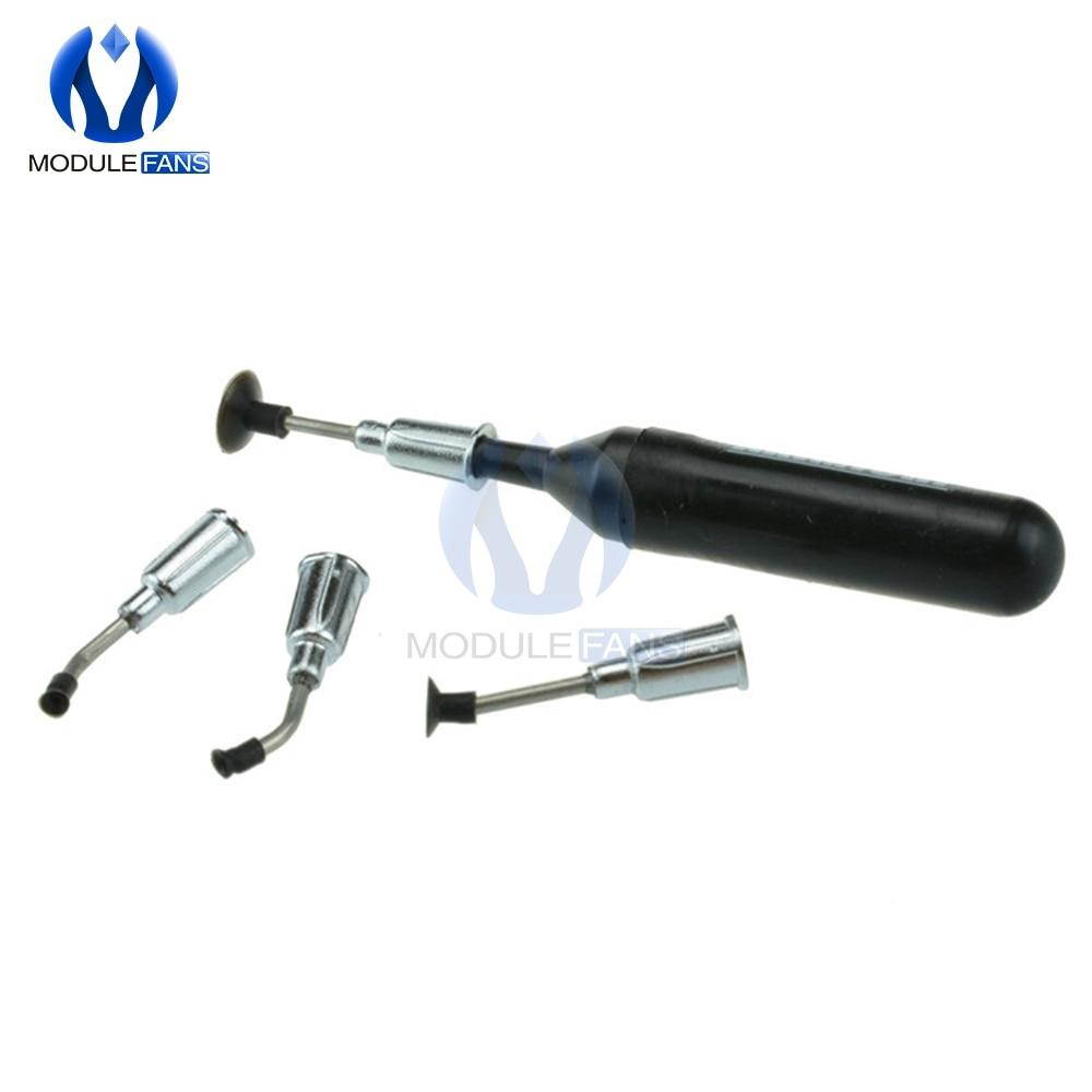 SMD IC Vacuum Sucking Pen Picker Pick Hand Tool 4 Suction Headers for MT-668 top