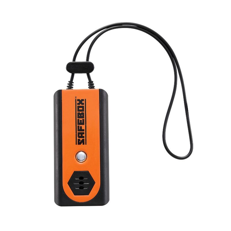 Lewis N. Clark SafeBox Door and Personal Travel Alarm and Flashlight - Black