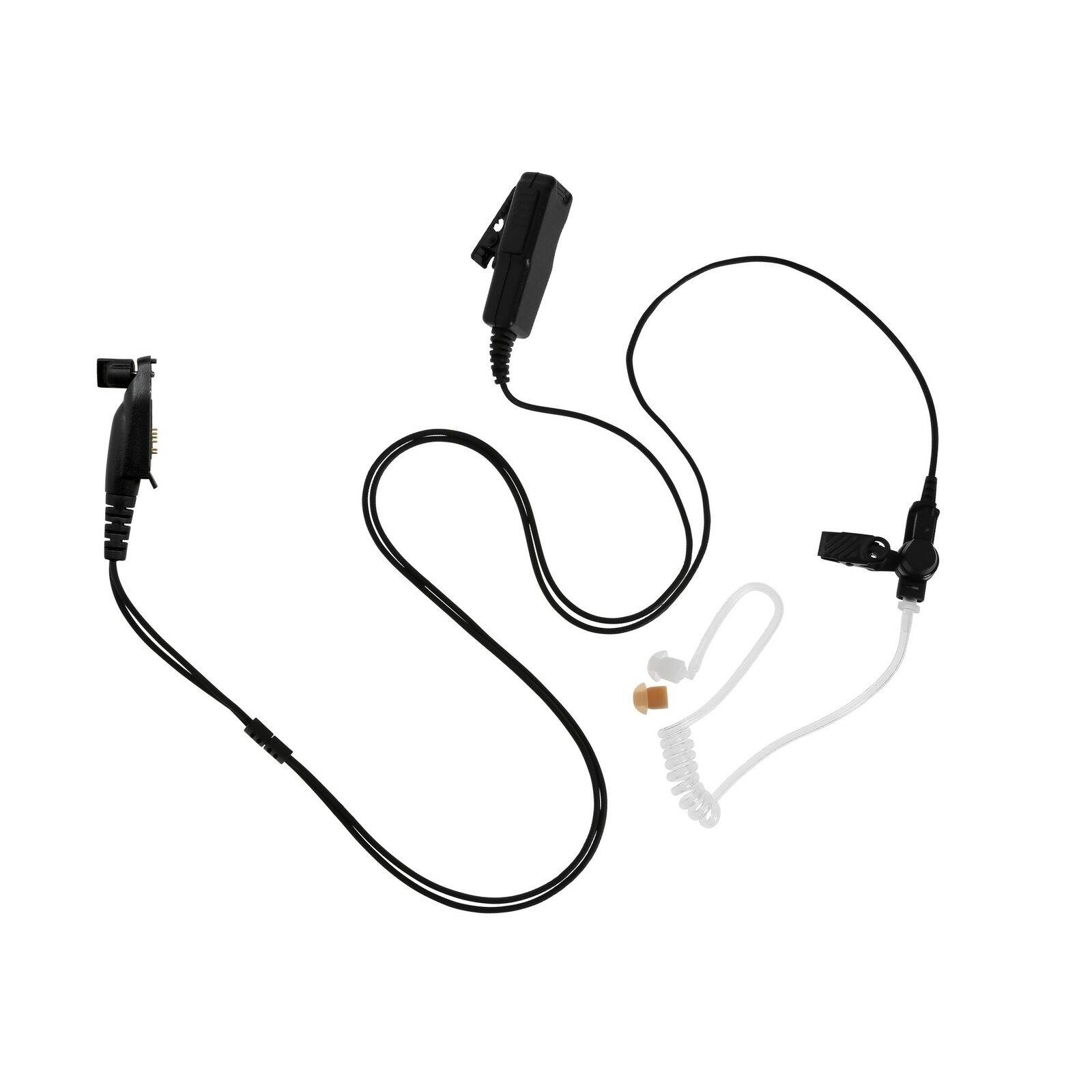 2-Wire Coil Earbud Surveillance Kit Headset for Hytera TC-610P-HDC-V2 TC-780M-U1