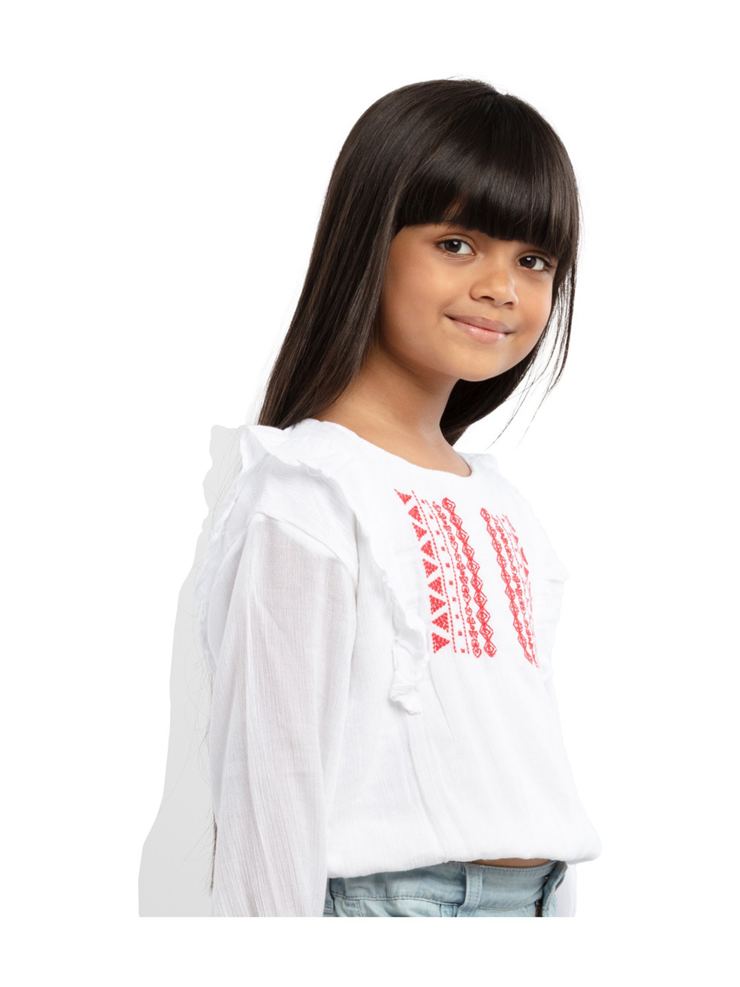 Tiny Girl Kids Pink Solid Top