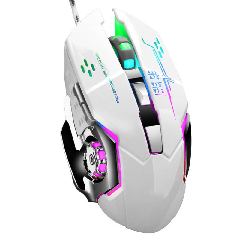 X3 Universal Wired Metal RGB Light Gaming Mouse for Desktop Computers/Laptops