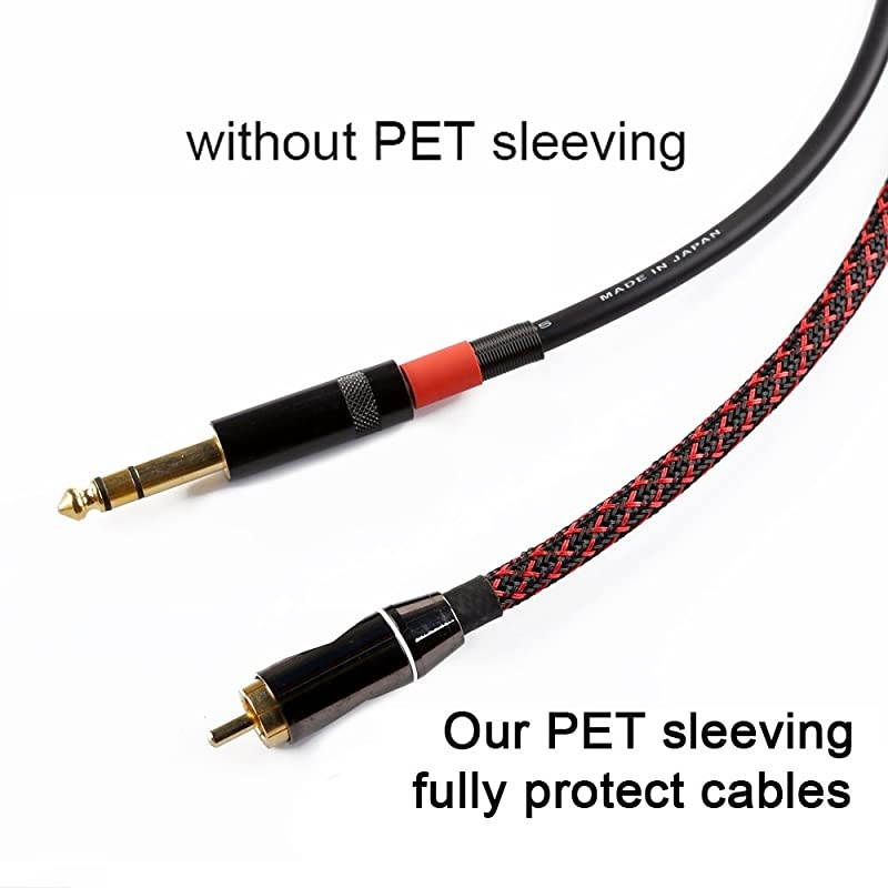 25ft 14 inch PET Expandable Braided Sleeving BlackRed  Braided Cable Sleeve