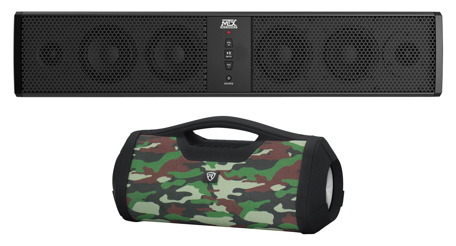 MUD6SP Six-Speaker Marine Soundbar System for RZR/ATV/UTV/Jeep/Cart+Boombox
