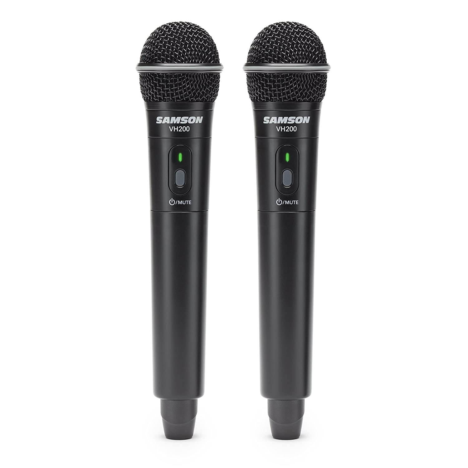 Samson Stage SWS200HH D 200 Dual-Channel Handheld VHF Wireless System with Two Q6 Dynamic Microphones (Group D)