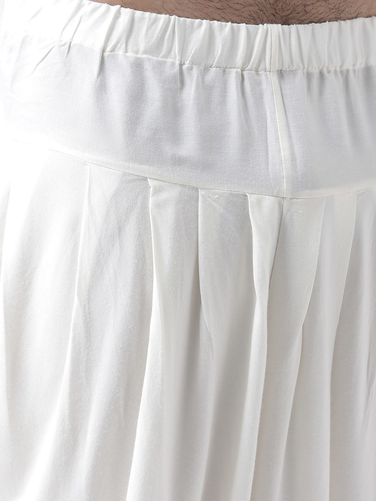 KISAH Off White Regular Fit Jacquard Sherwani Set