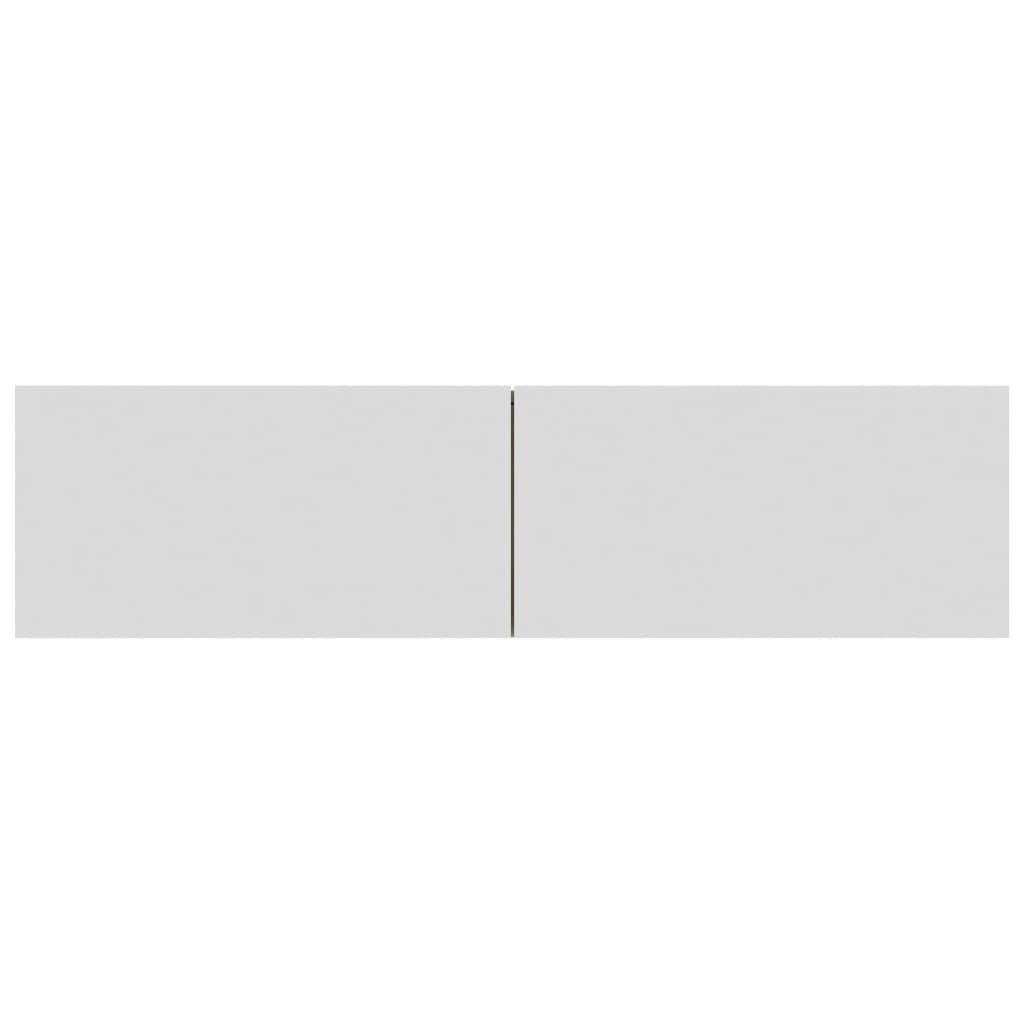 vidaXL TV Cabinet White and Color Sonoma Oak Chipboard TV Stand Storage Chest