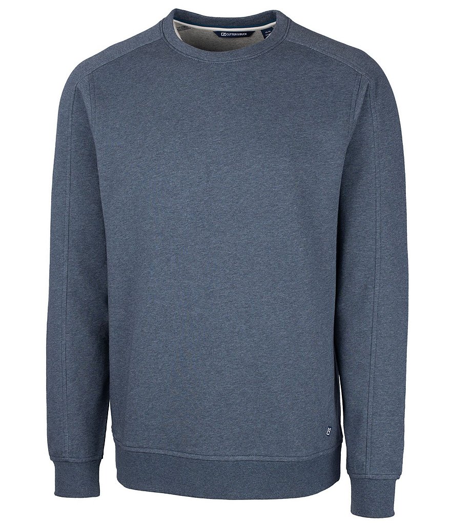 Cutter & Buck Saturday Long-Sleeve Crewneck French Terry Knit Sweatshirt