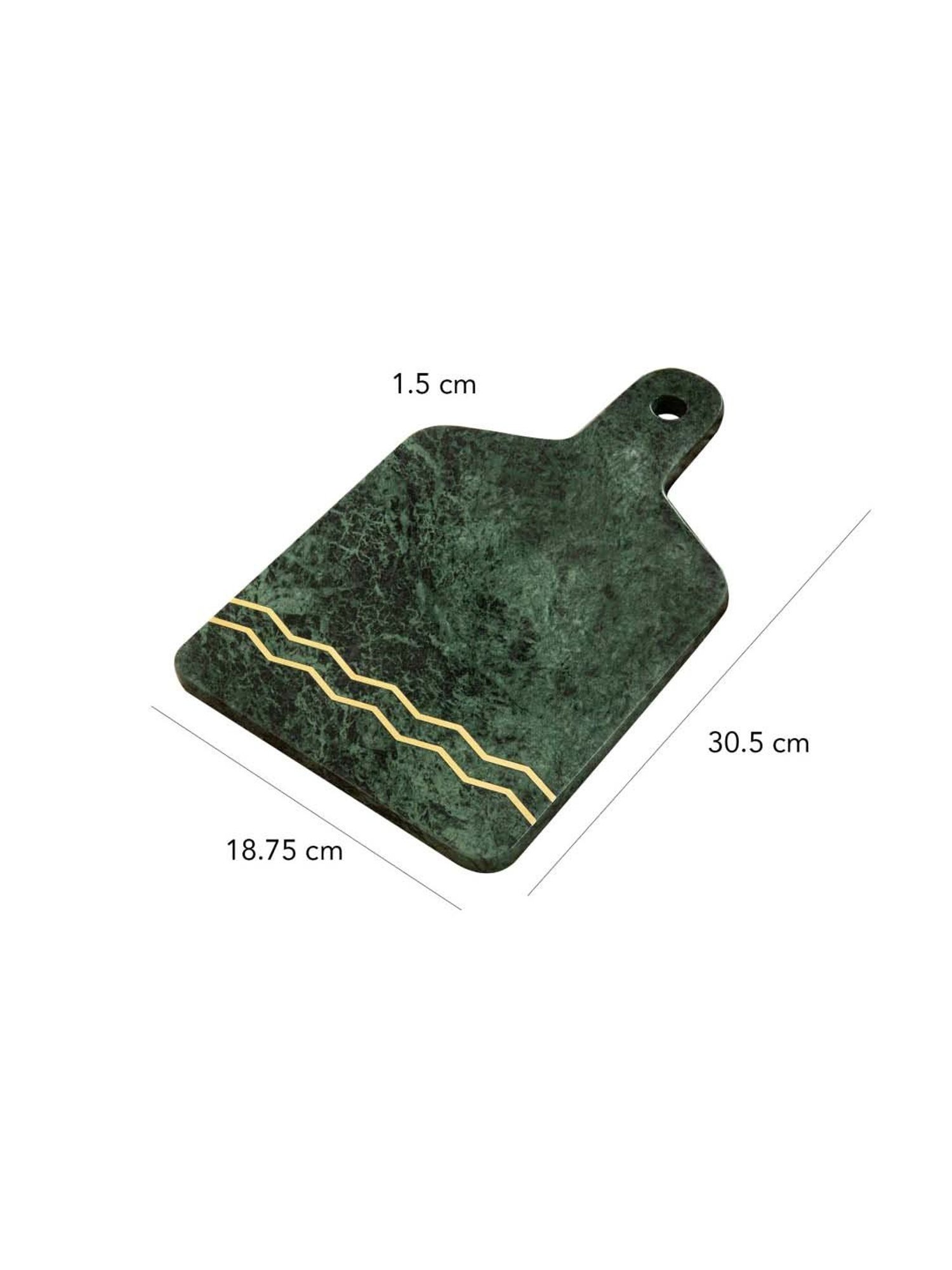 Ellementry Verde Green & Brown Marble Cheese Board
