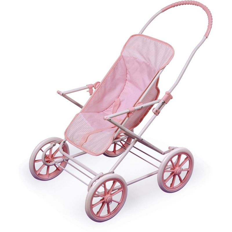 Badger Basket 3-in-1 Doll Carrier/Stroller - Pink Gingham