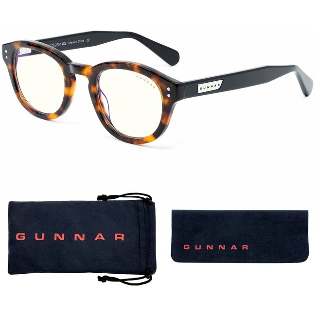 GUNNAR Gaming & Computer Glasses Emery Tortoise/Onyx Clear Tint EME09109