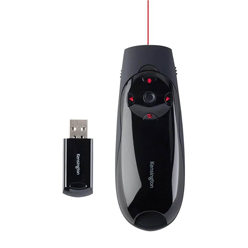 Expert Wireless Presenter with Red Laser Pointer and Cursor Control (K72425AM)