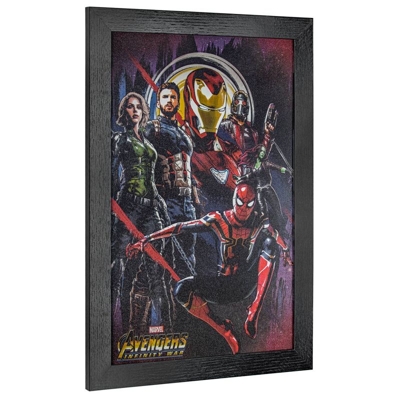 Licensed Marvel Comics Avengers: infinity War Wall Art Black - Crystal Art Gallery