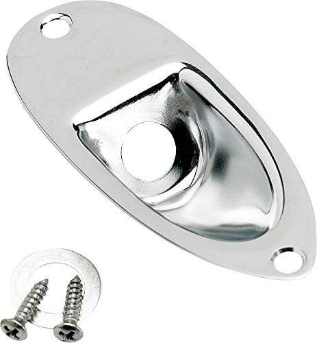 fender electric guitar part stratocaster jack ferrule  chrome