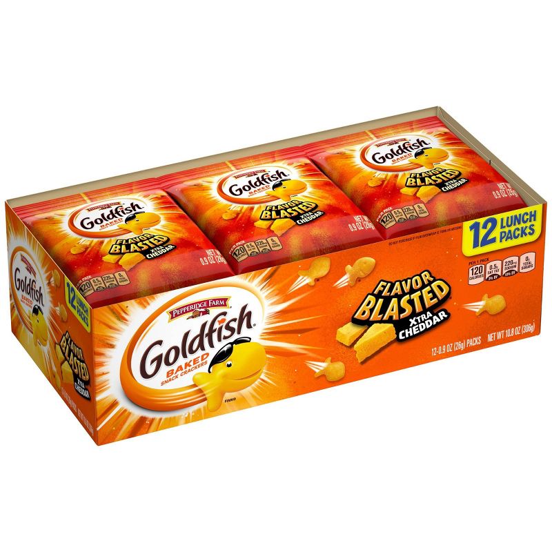 Pepperidge Farm Goldfish Flavor Blasted Extra Cheddar - 12ct