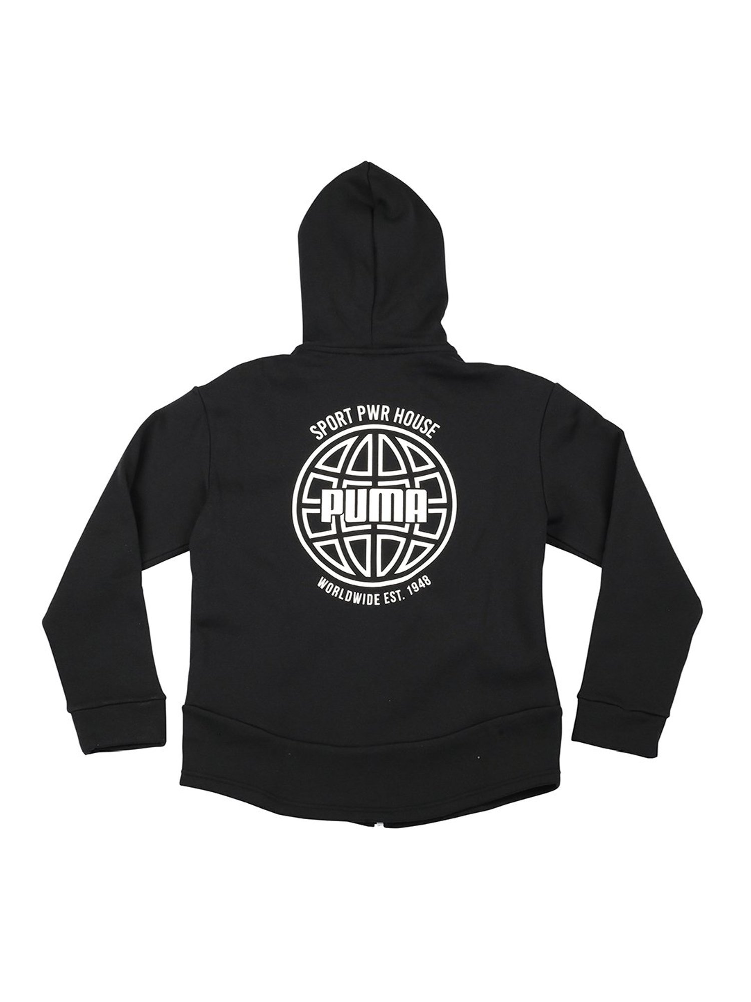 Puma Kids Black Printed Jacket