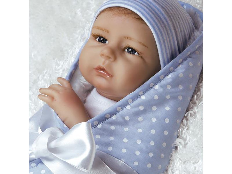 Paradise Galleries Silicone Vinyl Reborn Baby Boy, 20 inch Newborn Baby Bundles: All The Ladies Love Me, 7-Piece Ensemble