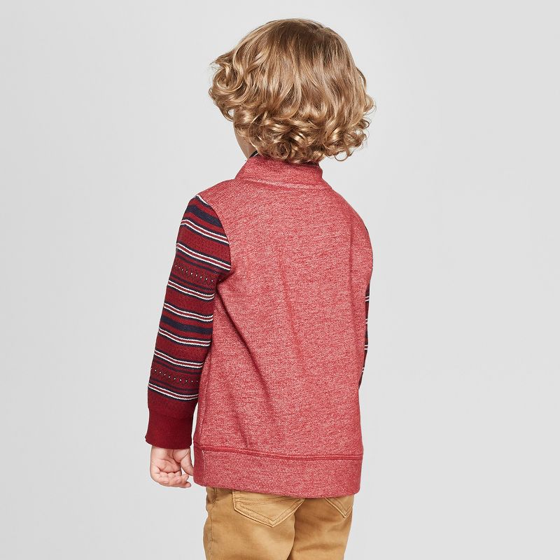 Genuine Kids® from OshKosh Toddler Boys' Shawl Pullover Sweater - Cranberry 12M