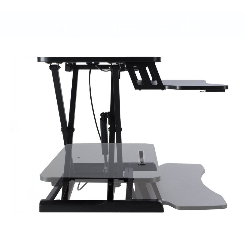Adjustable Height Large Standing Desk Black - Atlantic