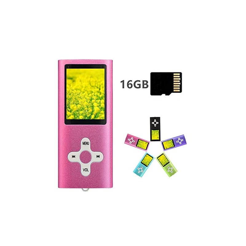 MP3 Player MP4 Player with a 32GB Micro SD Card,  Portable Music Player Support up to 64GB, Green