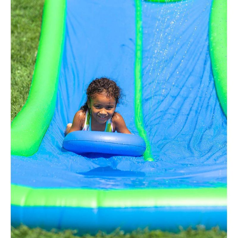 HearthSong Strike Zone 18'L Bowling Water Slide with Two Speed Boards for Outdoor Active Play